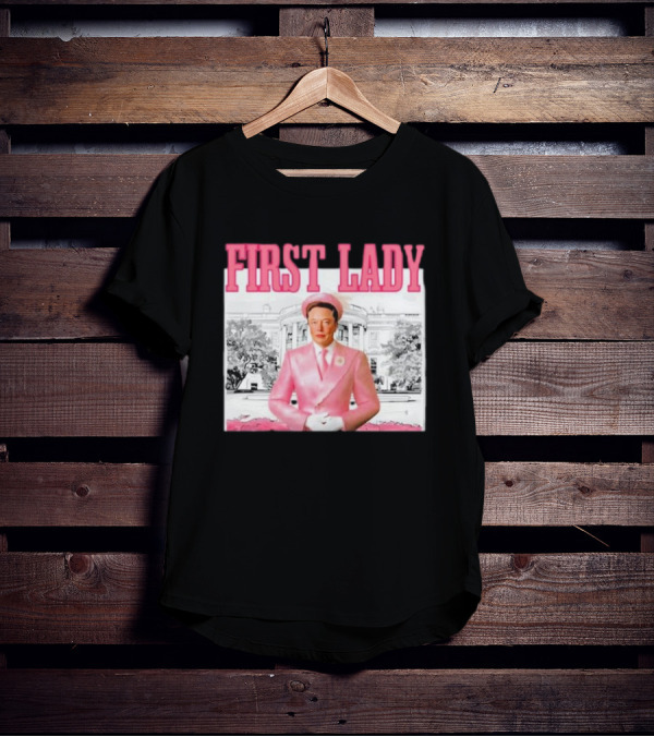 Mitali Parmar2 Elon Musk Pink First Lady White House T-Shirt