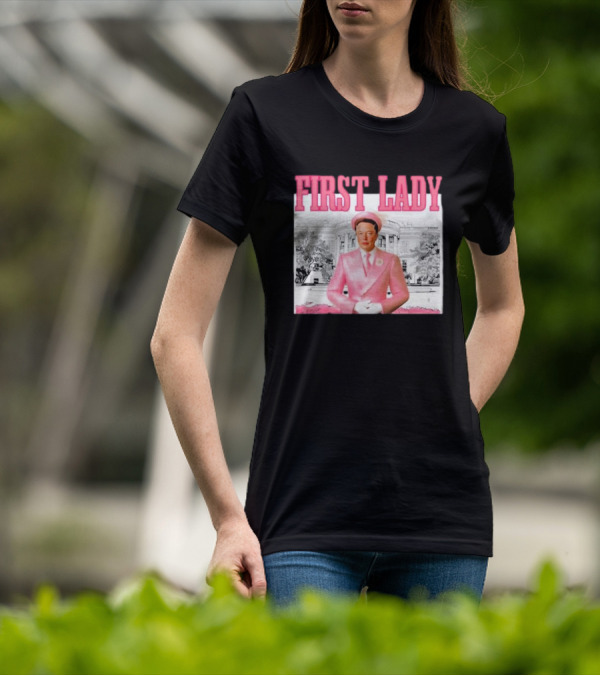 Mitali Parmar2 Elon Musk Pink First Lady White House T-Shirt