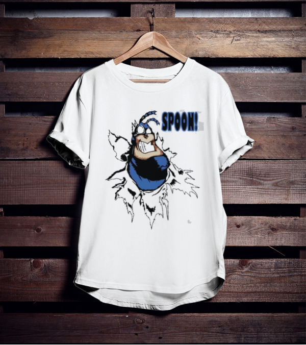 The Tick Cartoon Hero SPOON T-Shirt