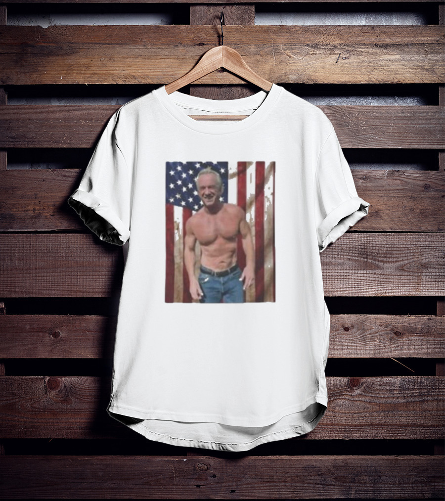 Kennedy No Make America Healthy Again USA Flag Muscles T-Shirt