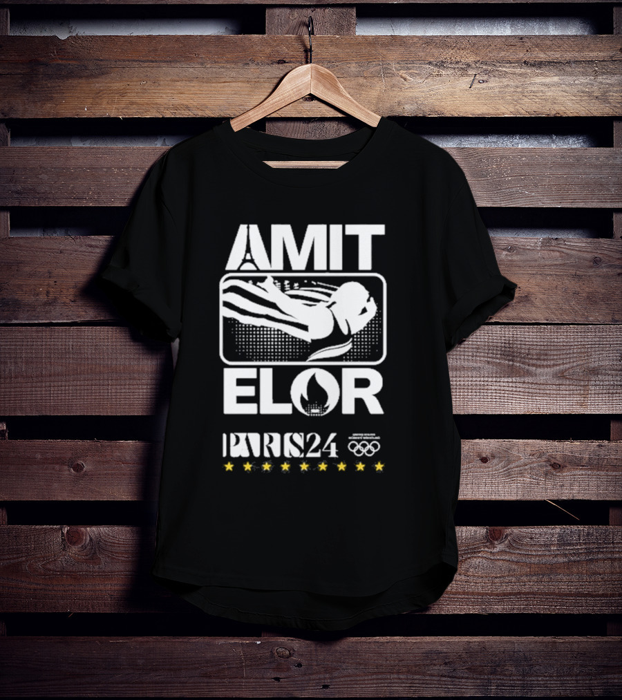 AMIT ELOR PARIS 24 OLYMPICS SWIMMING ICONS T-Shirt