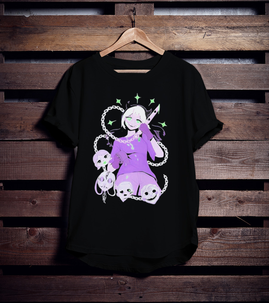Aspen Chained Masked Figure With Chains And Masks T-Shirt