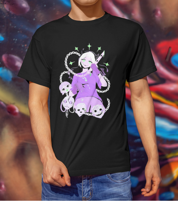 Aspen Chained Masked Figure With Chains And Masks T-Shirt