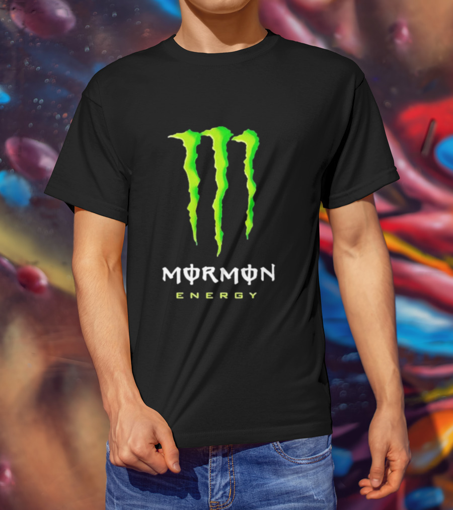 Monster Mormon Energy Green Claw T-Shirt