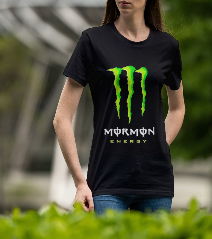 Monster Mormon Energy Green Claw T-Shirt