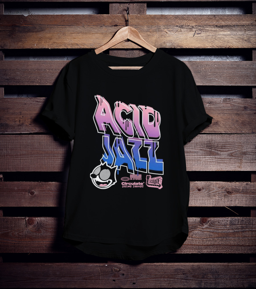 Acid Jazz Circulate Seeing Sounds Housecat In Stereo T-Shirt