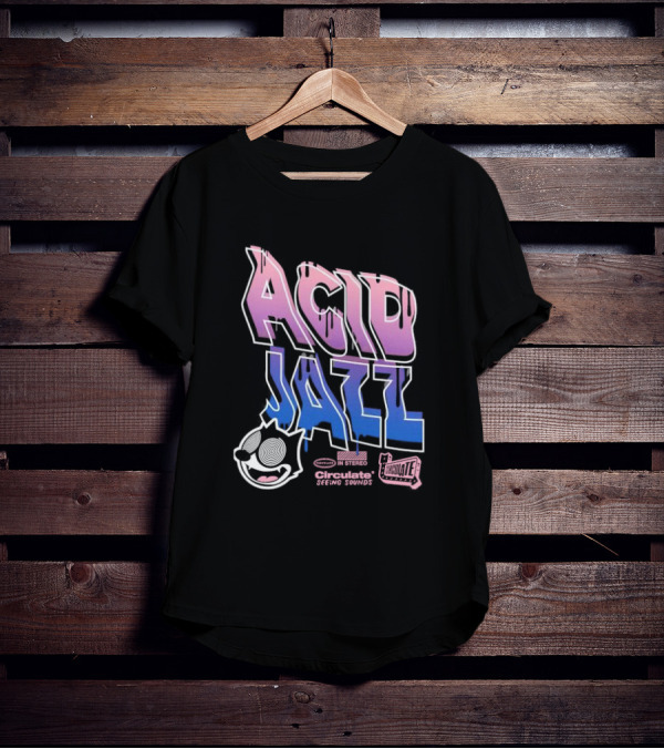 Acid Jazz Circulate Seeing Sounds Housecat In Stereo T-Shirt