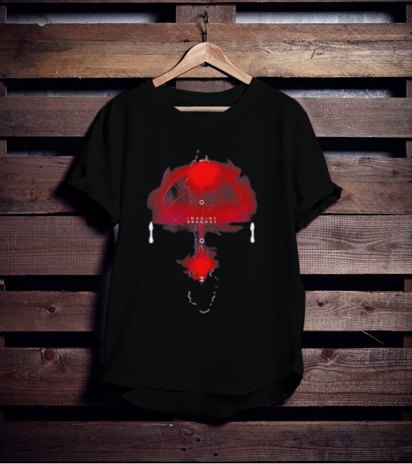 Imagine Dragons Red Abstract Circles T-Shirt