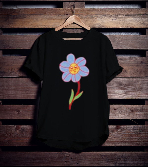 Still Woozy Flower Face Loveseat T-Shirt