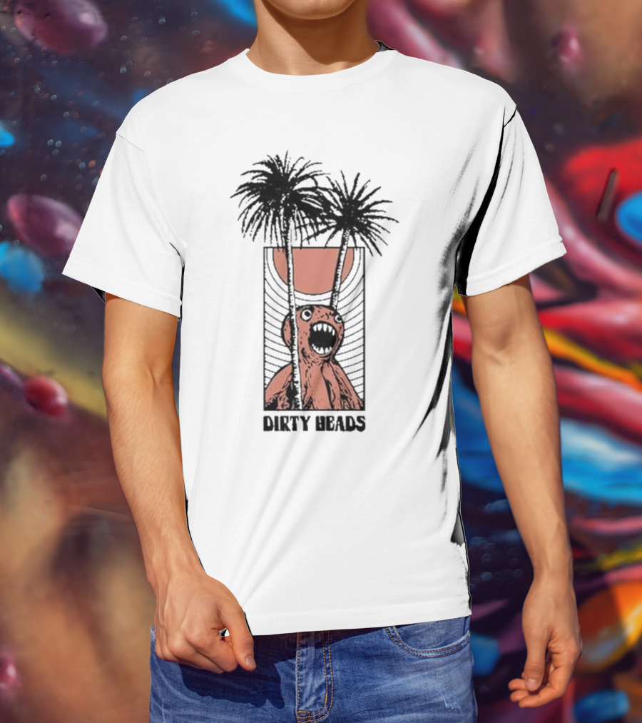 Dirty Heads Sun Scream Creature Palm Trees Holiday T-Shirt