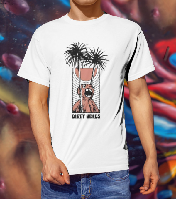 Dirty Heads Sun Scream Creature Palm Trees Holiday T-Shirt