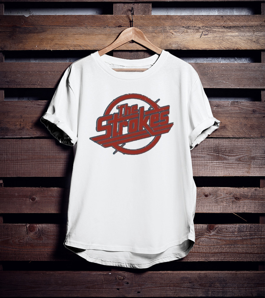 The Strokes Vintage Distressed Red Circle Magna Classic T-Shirt