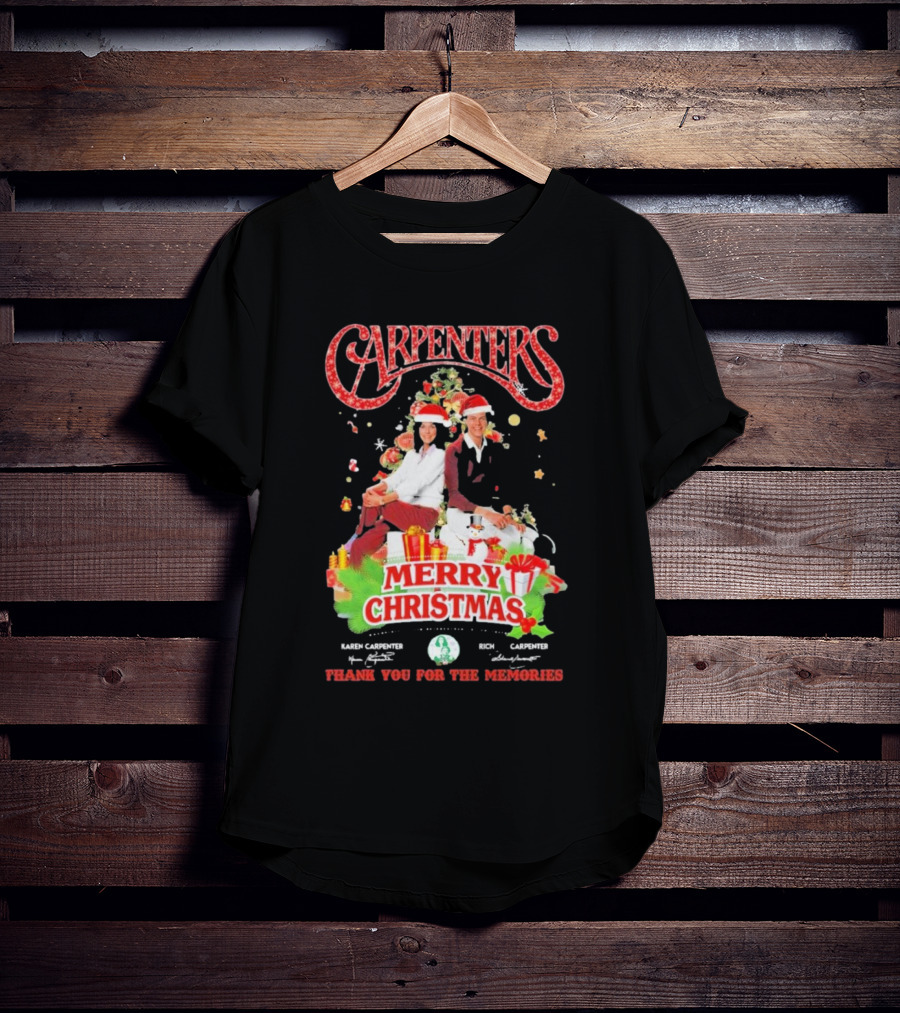 Carpenters Merry Christmas Thank You For The Memories Karen Rich Signature T-Shirt
