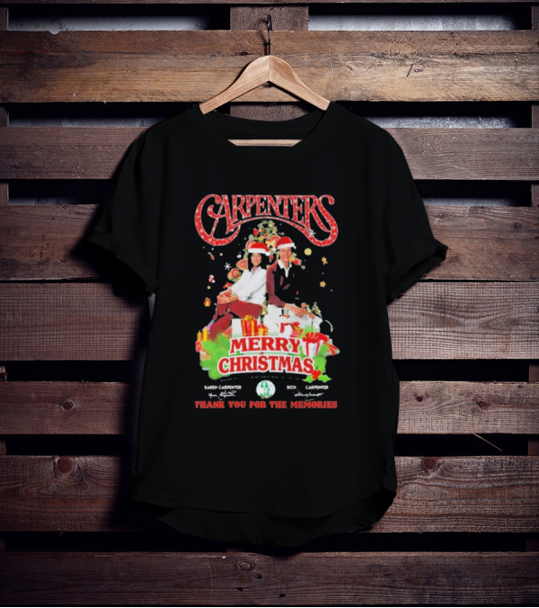 Carpenters Merry Christmas Thank You For The Memories Karen Rich Signature T-Shirt