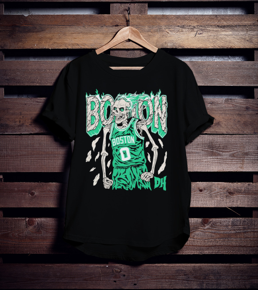 Drip Heads Celtics Boston Skeleton Jersey DH 0 T-Shirt
