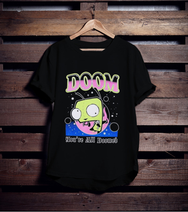 Invader Zim GIR Doom You're All Doomed Space T-Shirt