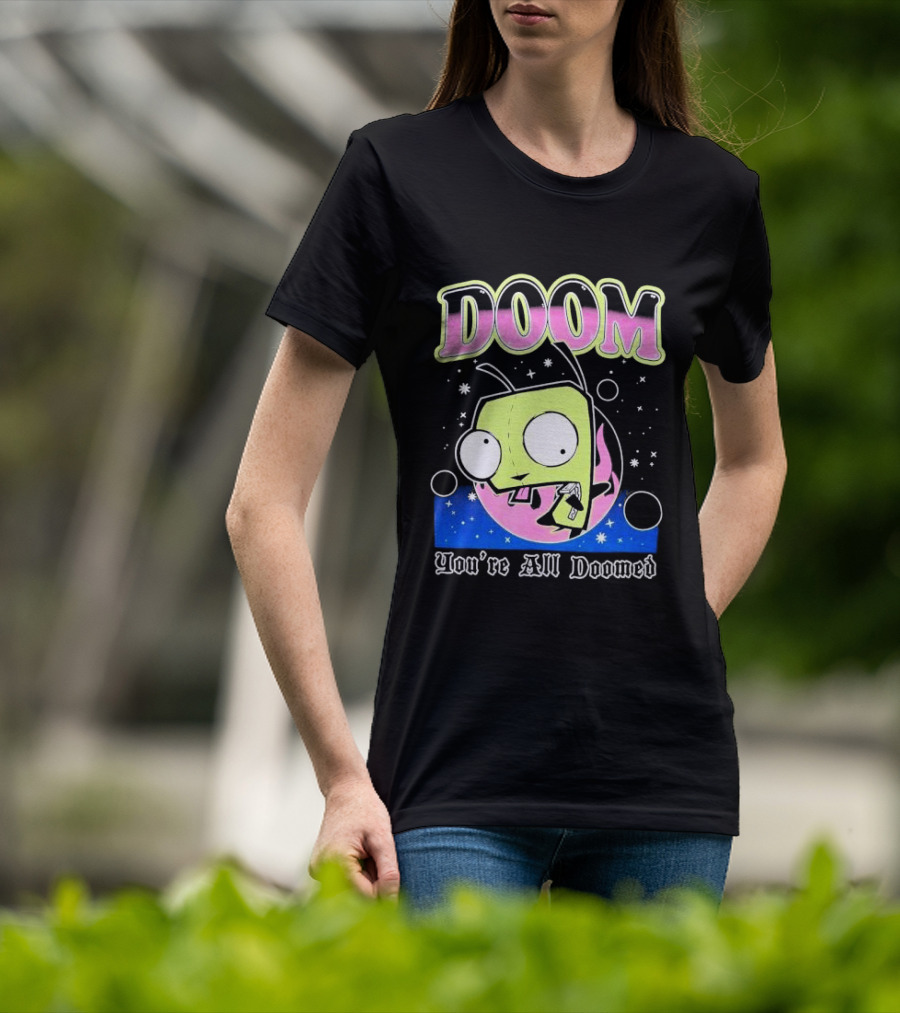 Invader Zim GIR Doom You're All Doomed Space T-Shirt