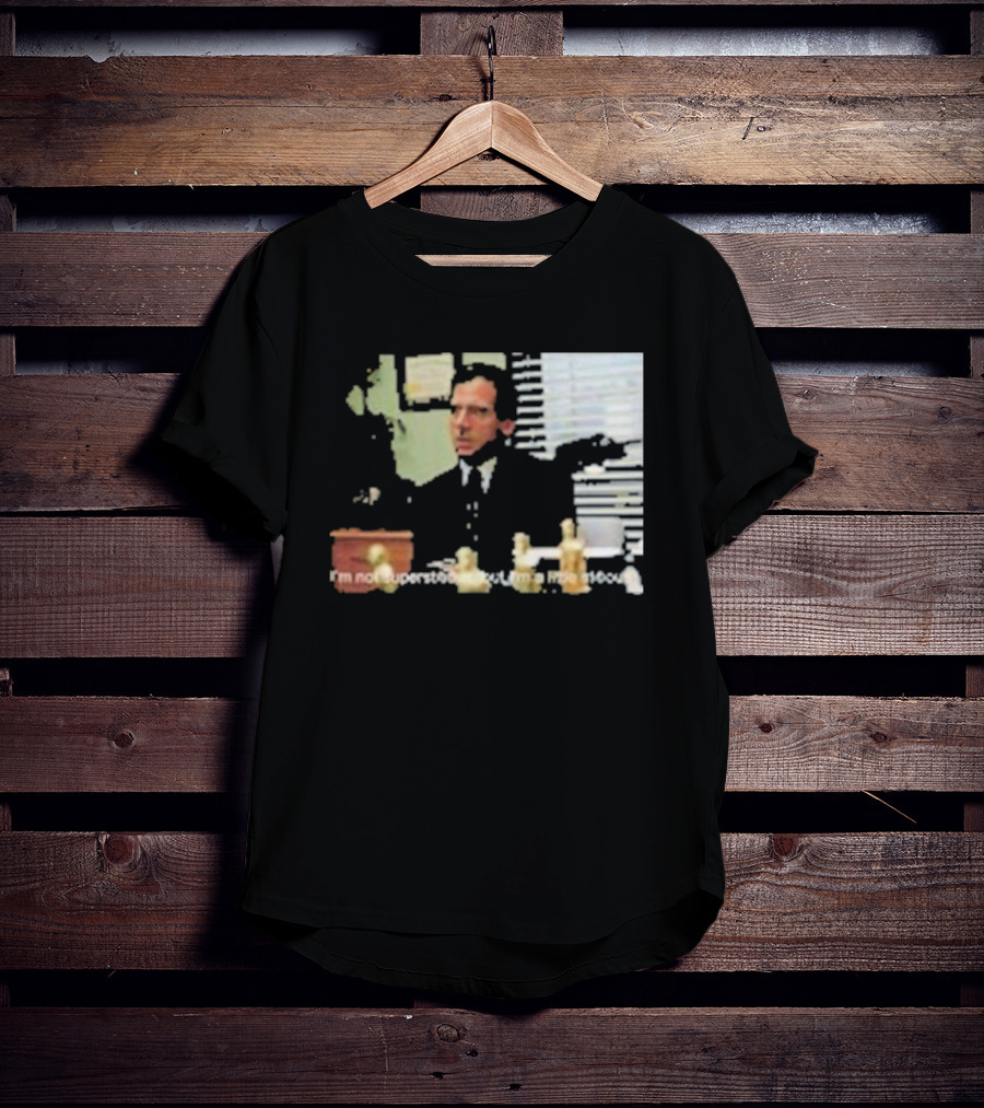 Michael Scott Office Humor I'm Not Superstitious But I'm A Little Stitious T-Shirt