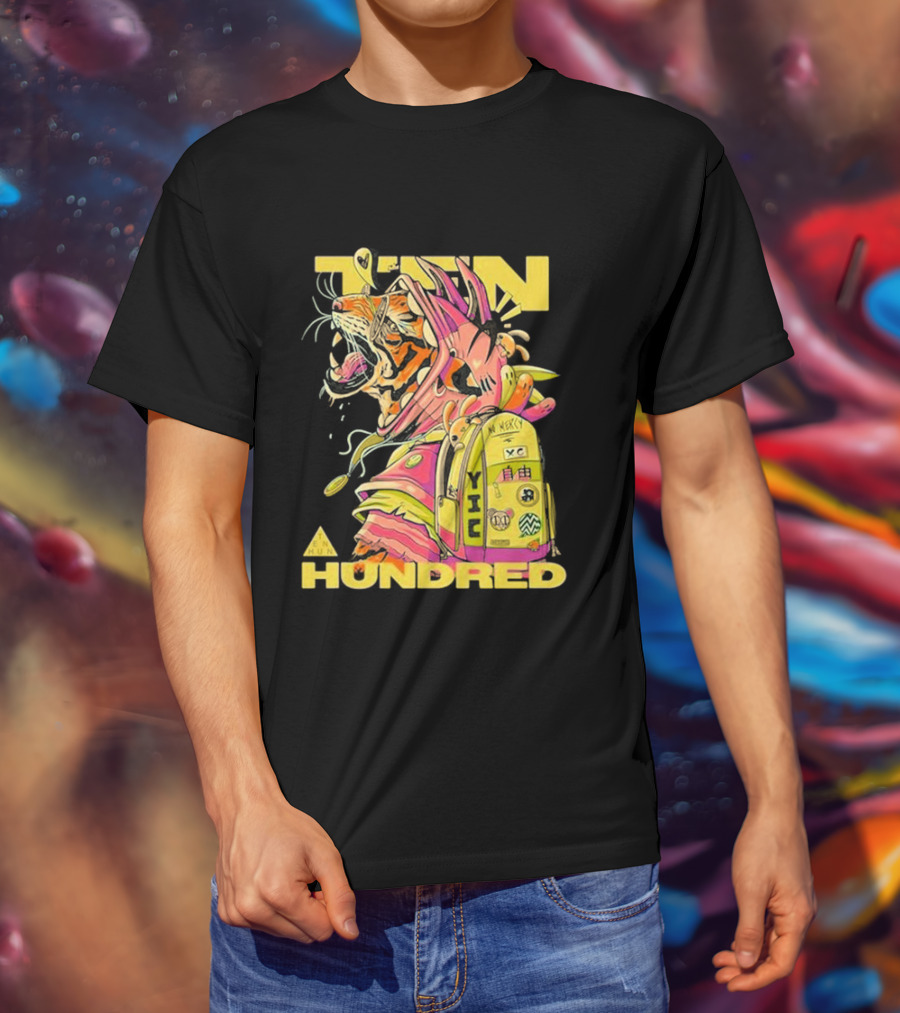 TENHUNDRED Tiger Backpack Wear Your Mask HUNDRED T-Shirt
