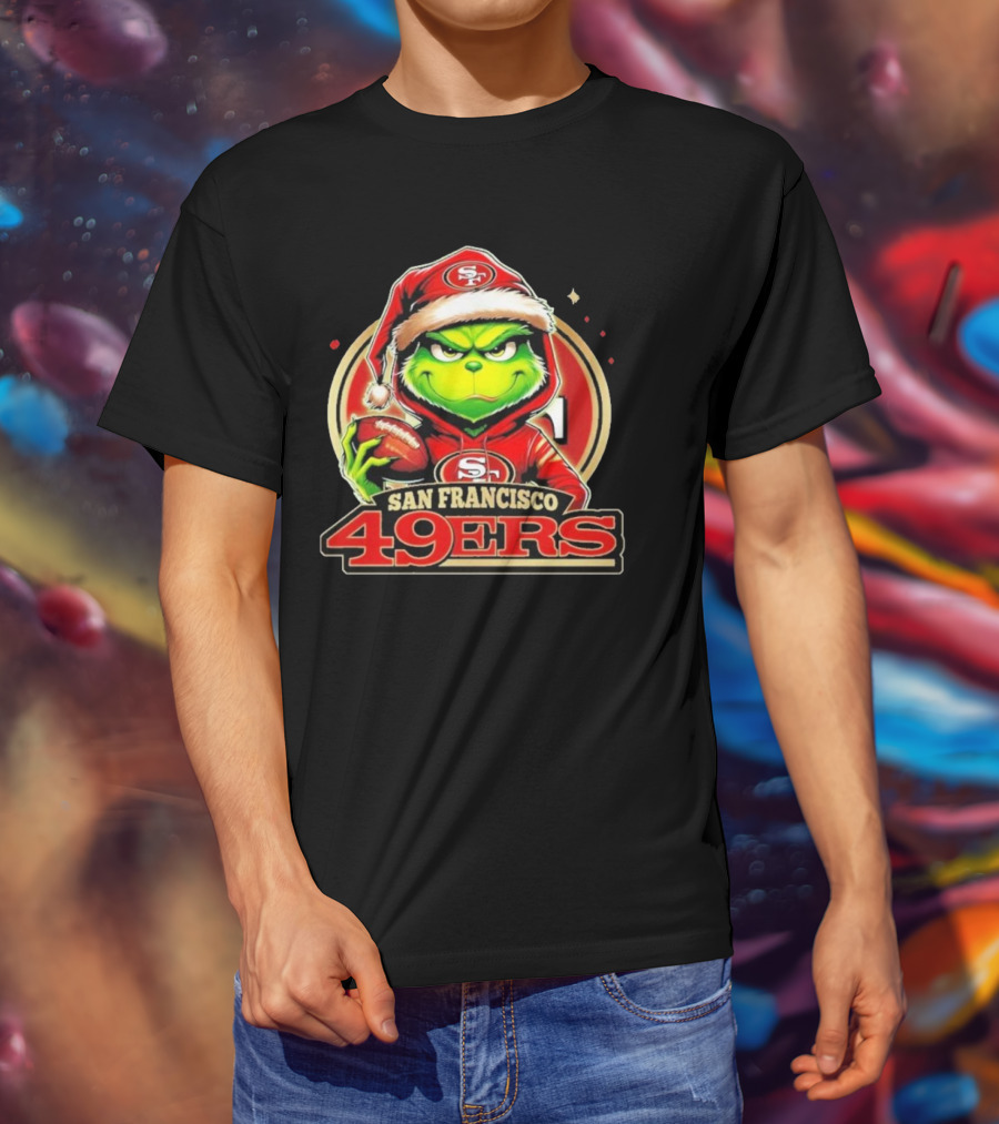 The Grinch San Francisco 49ers Football Mashup T-Shirt