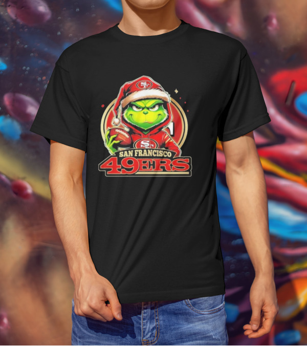 The Grinch San Francisco 49ers Football Mashup T-Shirt