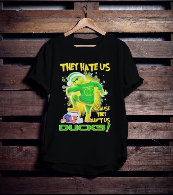 They Hate Us Because They Ain't Us Ducks Merry Christmas T-Shirt