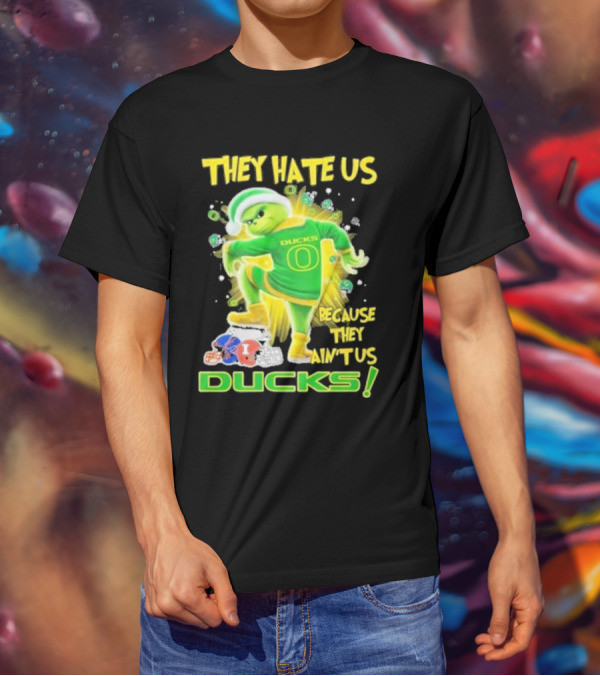 They Hate Us Because They Ain't Us Ducks Merry Christmas T-Shirt