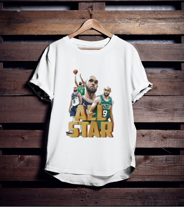 Boston Celtics Derrick White All-Star Player Portrait Collection T-Shirt
