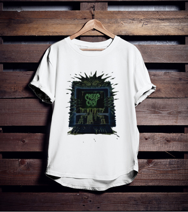 Creep Cast Horror Computer Monster Who Up Creepin T-Shirt