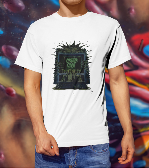 Creep Cast Horror Computer Monster Who Up Creepin T-Shirt