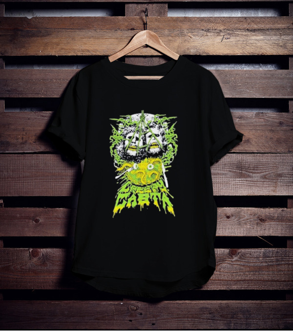 Creepycasta Creepy Tentacled Skull Neon Eyes T-Shirt