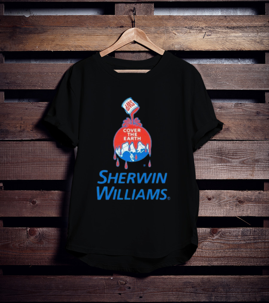 Sherwin Williams Cover The Earth Logo Iconic Branding T-Shirt