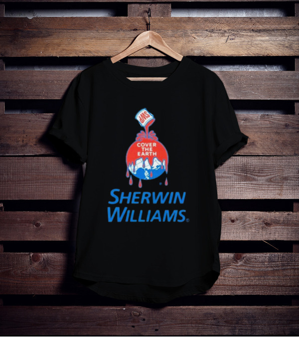 Sherwin Williams Cover The Earth Logo Iconic Branding T-Shirt