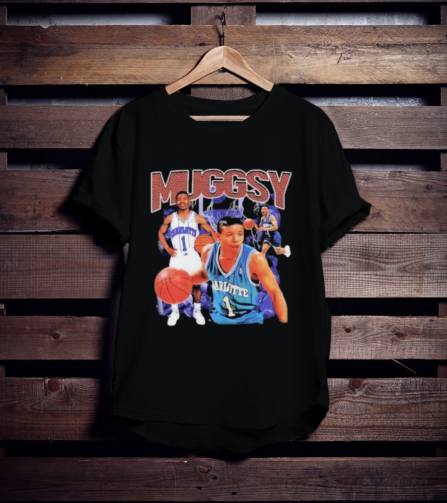 Muggsy Bogues Charlotte Basketball Legend T-Shirt