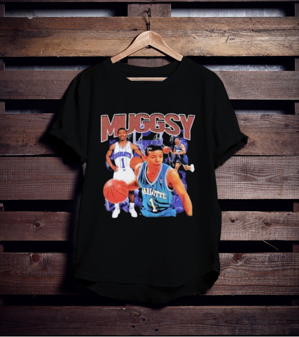 Muggsy Bogues Charlotte Basketball Legend T-Shirt