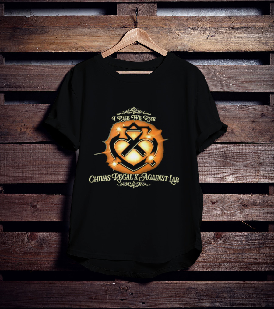 I Rise We Rise Chivas Regal X Against Lab Heart Logo Burst T-Shirt