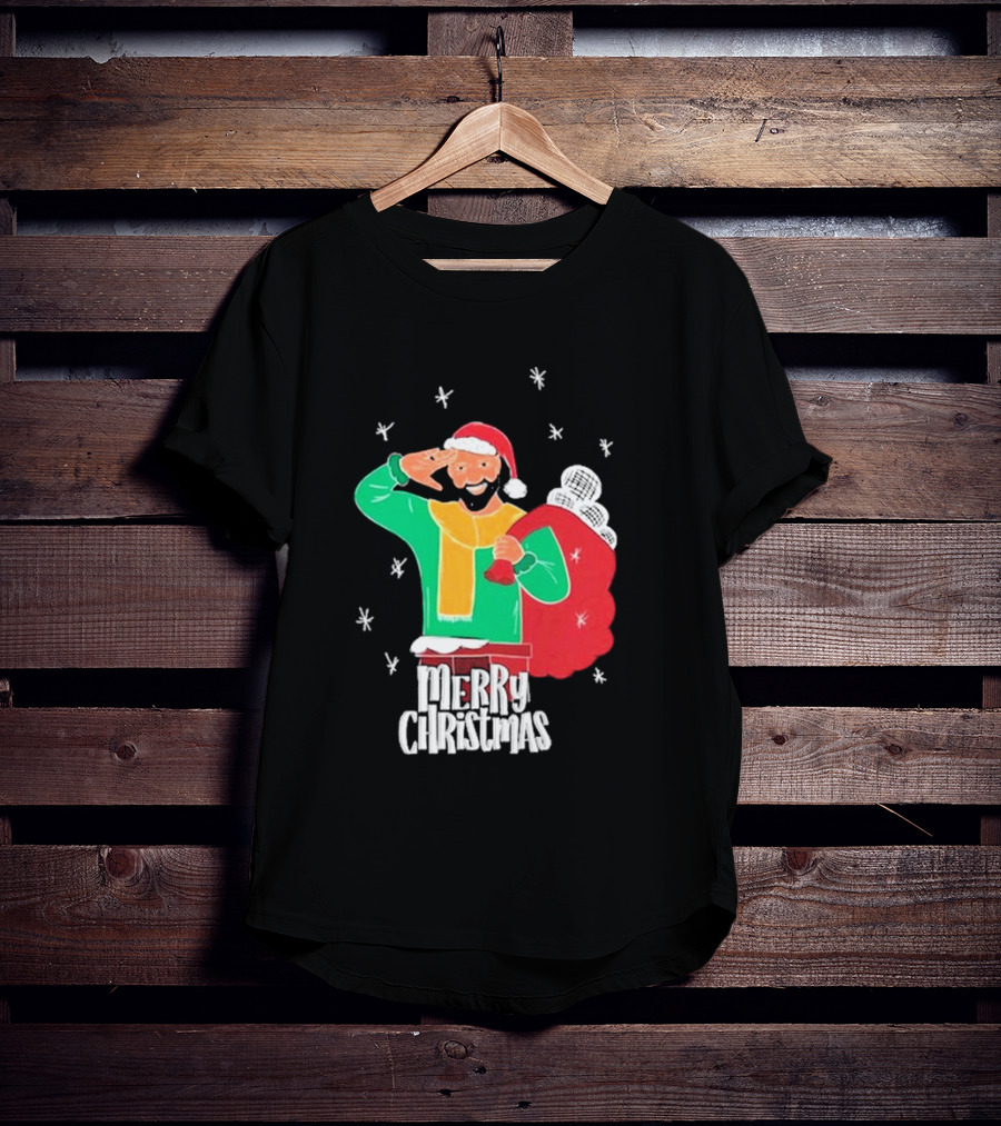 Merry Christmas Jb Gill Santa Holiday Collection T-Shirt