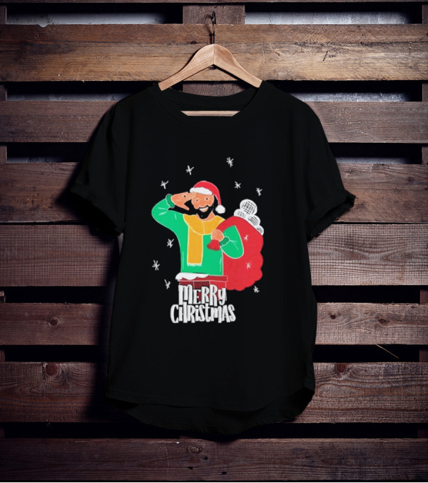 Merry Christmas Jb Gill Santa Holiday Collection T-Shirt