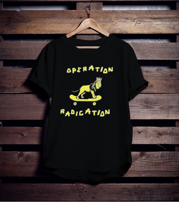 Stussy Operation Radication Lion Skateboard Crown T-Shirt