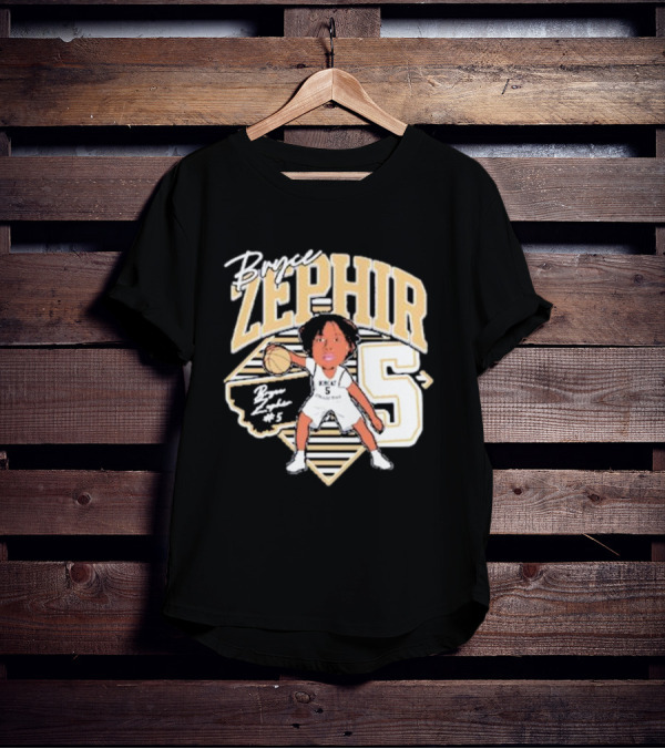 Bryce Zephir 5 Basketball Montana State Guard T-Shirt