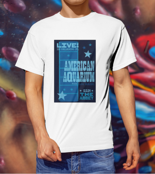 LIVE American Aquarium With Lou Hazel The Abbey Orlando FL 12.3.24 T-Shirt
