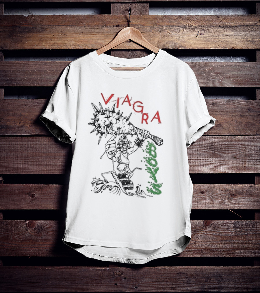 Viagra Boys Surfing Caveman With Spiked Club T-Shirt
