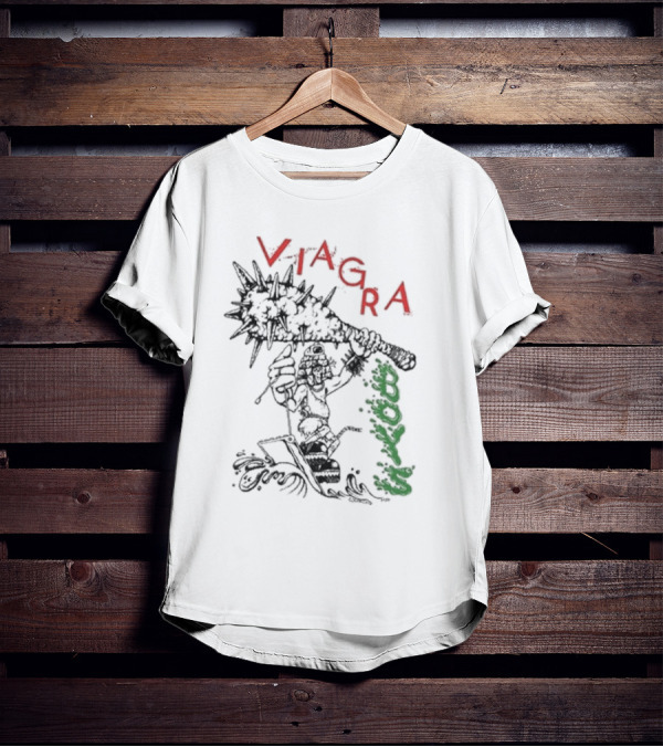 Viagra Boys Surfing Caveman With Spiked Club T-Shirt