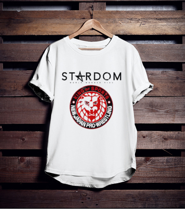 STARDOM World Wonder Ring King Of Sports New Japan Pro-Wrestling Historic X-Over II NJPW T-Shirt