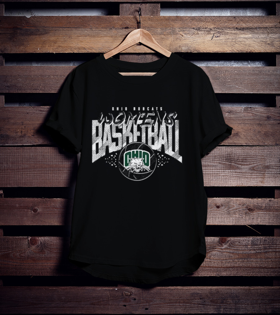 Ohio Bobcats Women's Basketball Green T-Shirt