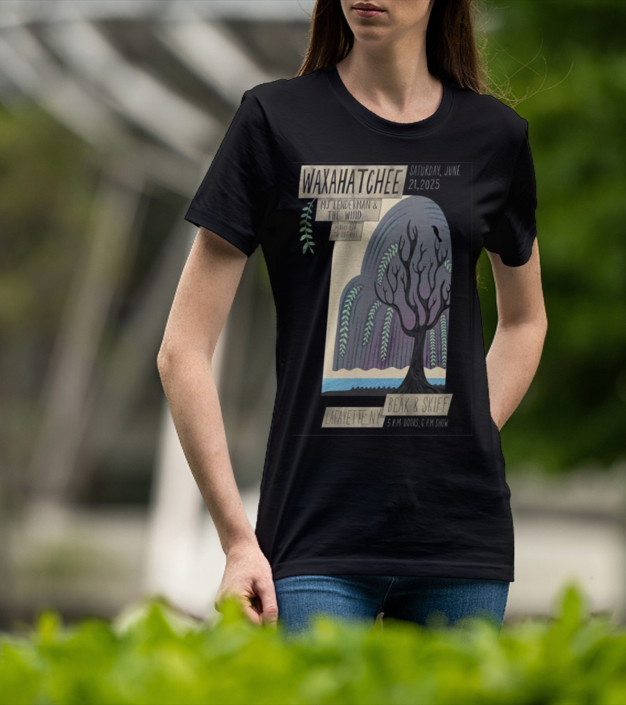 Waxahatchee June 21 2025 MJ Lenderman And The Wind LaFayette NY Beak And Skiff Apple Orchards Tour T-Shirt