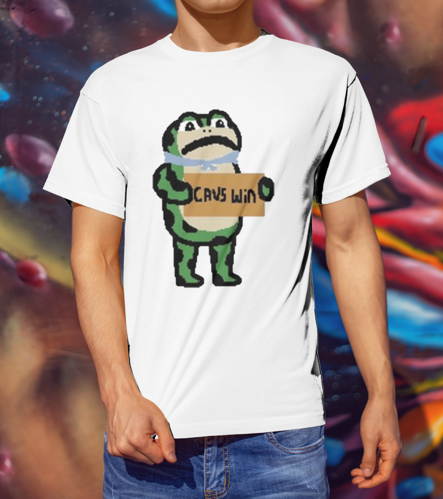 Cavs Win Victory Frog Pixel T-Shirt