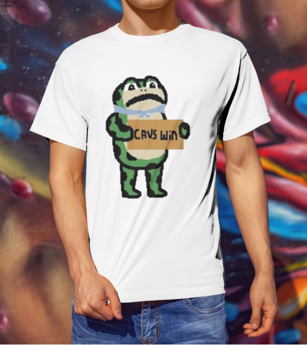 Cavs Win Victory Frog Pixel T-Shirt