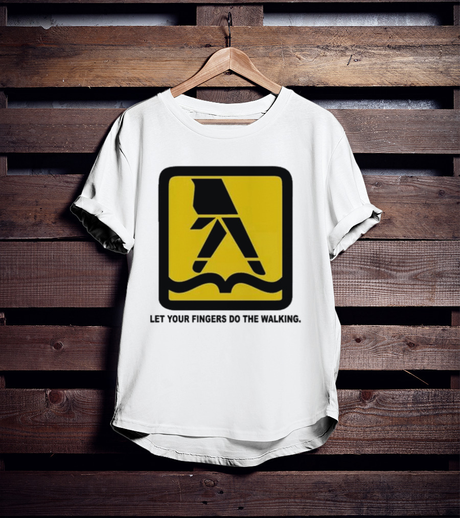 Yellow Pages Let Your Fingers Do The Walking Iconic T-Shirt