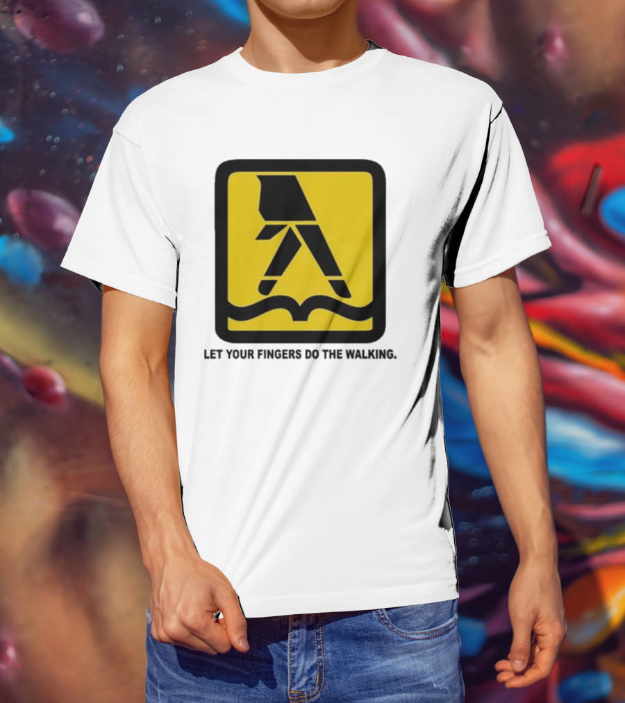 Yellow Pages Let Your Fingers Do The Walking Iconic T-Shirt